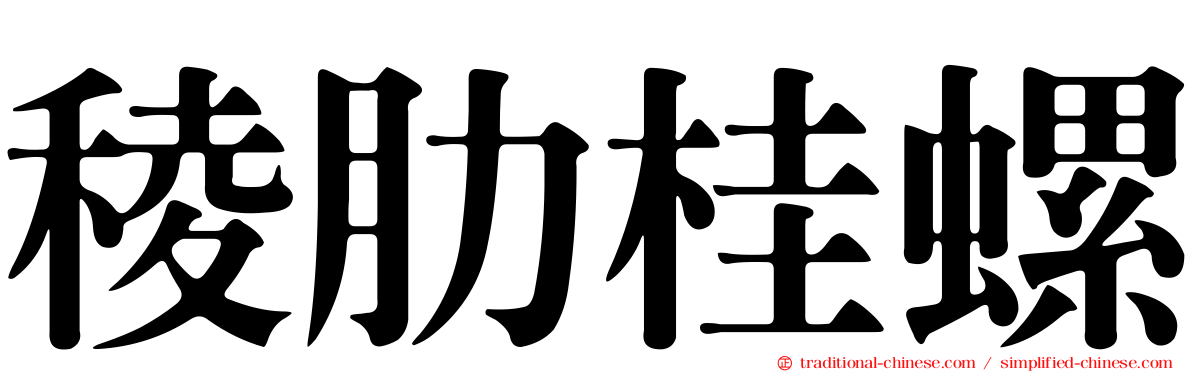 稜肋桂螺