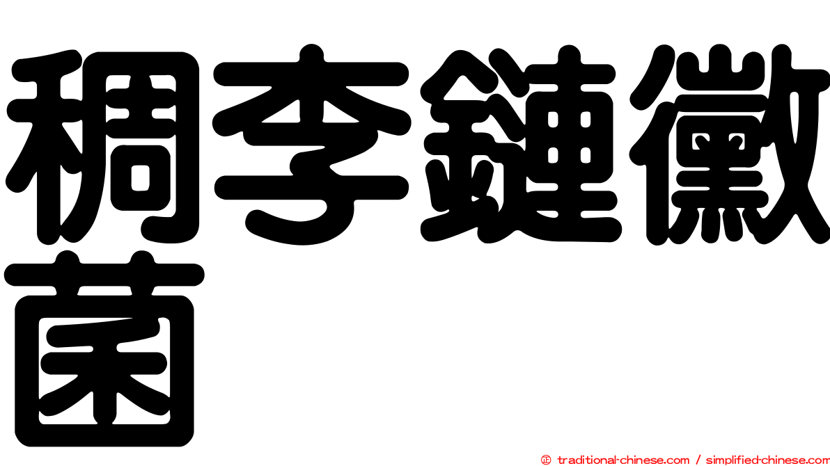 稠李鏈黴菌