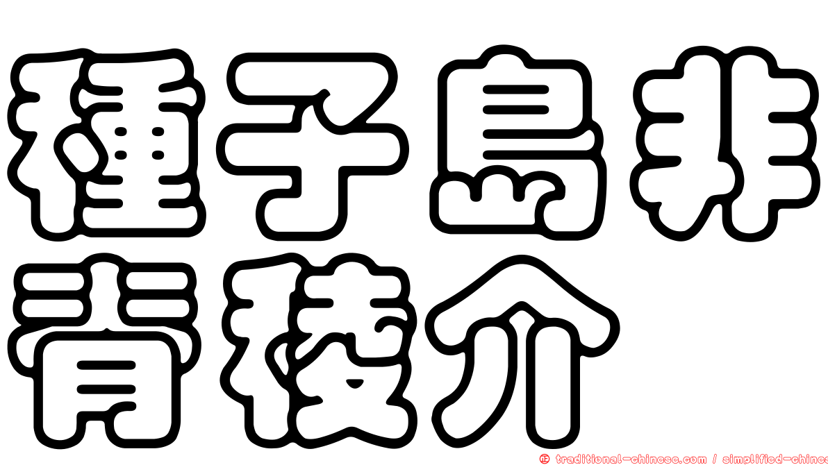 種子島非脊稜介