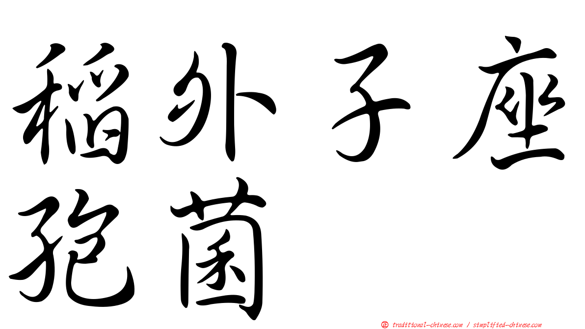 稻外子座孢菌