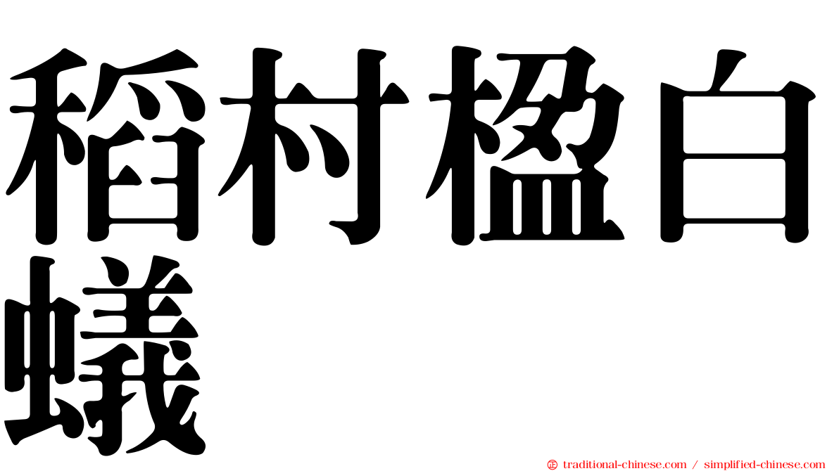稻村楹白蟻