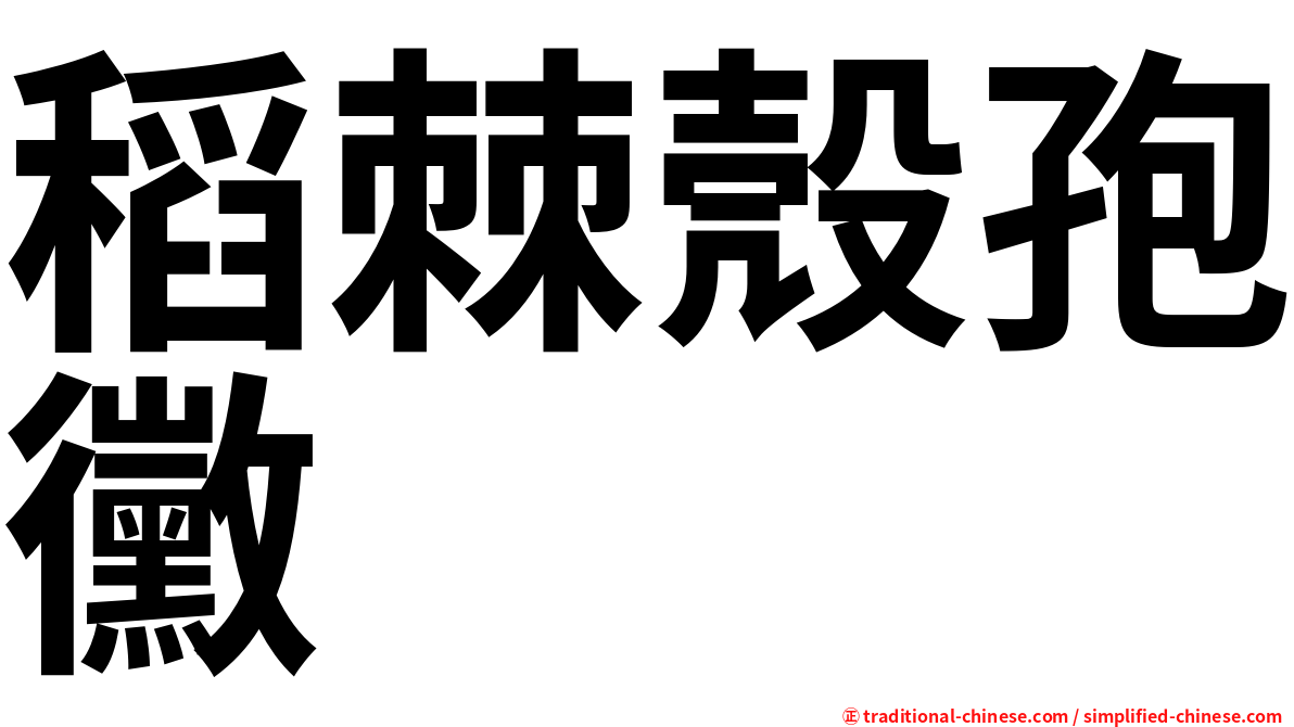 稻棘殼孢黴