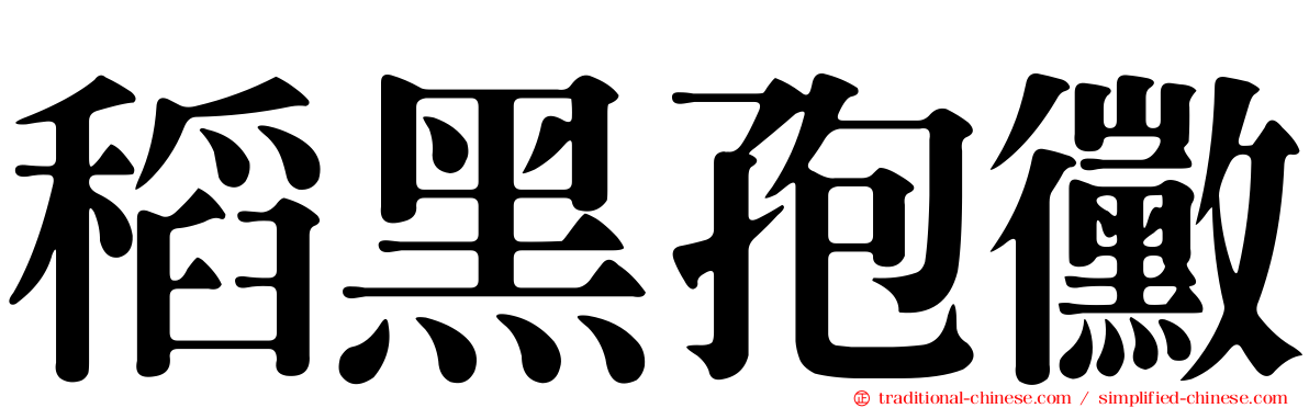 稻黑孢黴