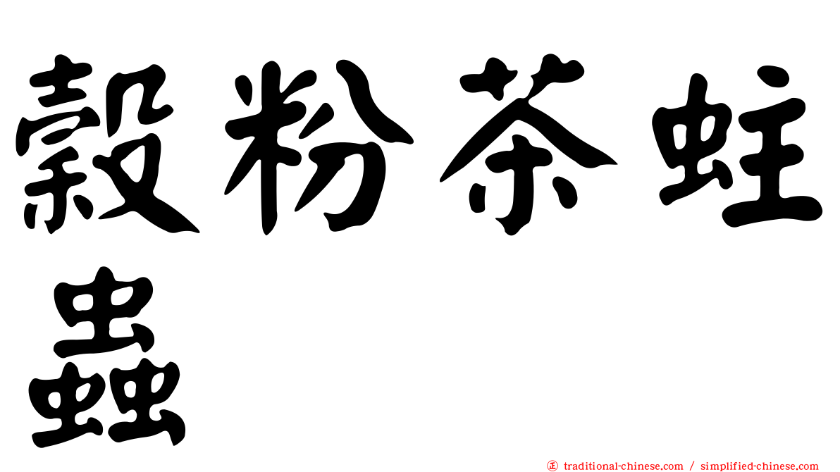 穀粉茶蛀蟲