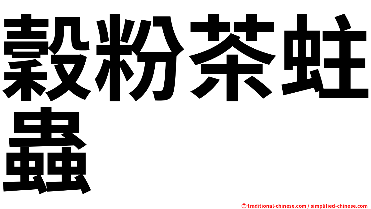 穀粉茶蛀蟲