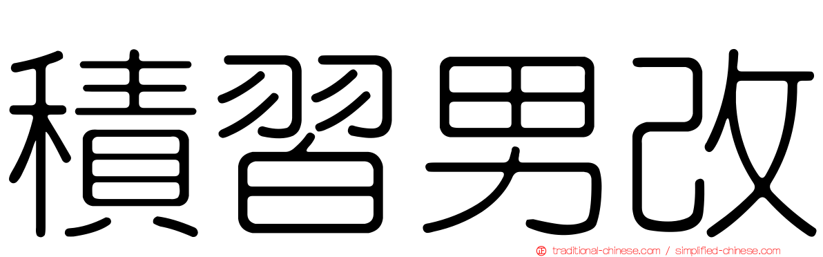 積習男改