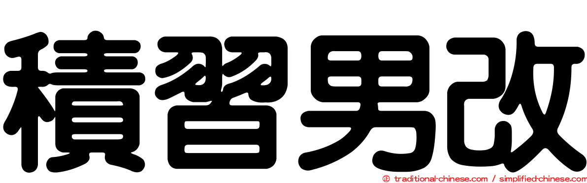 積習男改