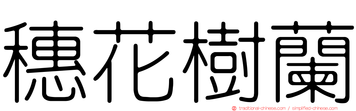 穗花樹蘭