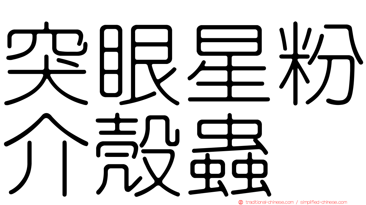 突眼星粉介殼蟲
