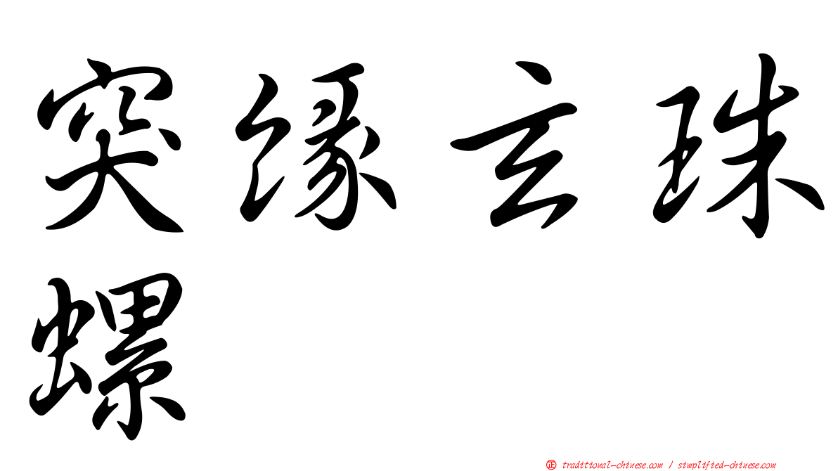 突緣玄珠螺