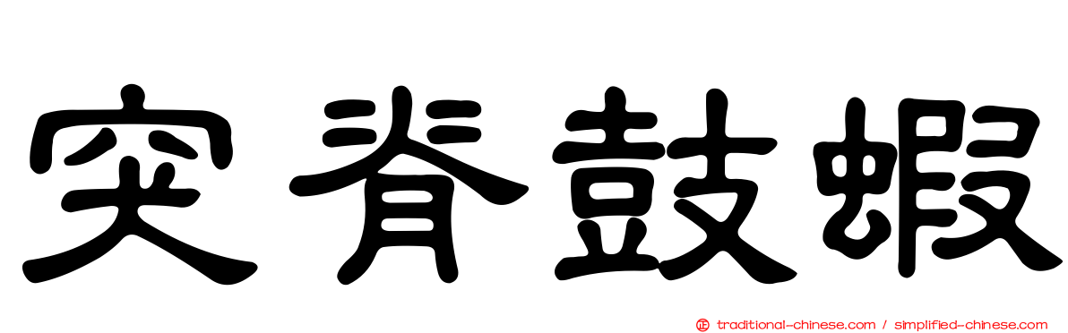 突脊鼓蝦