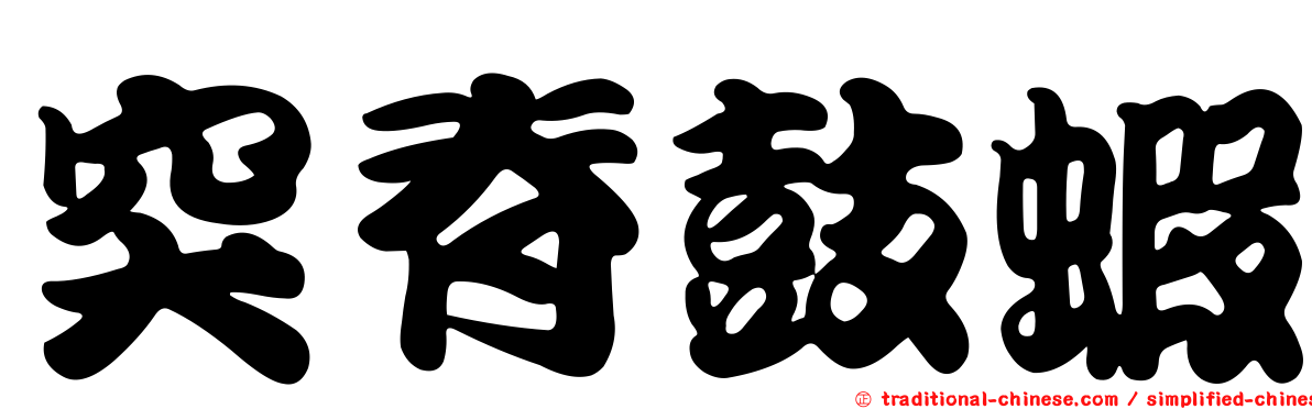 突脊鼓蝦