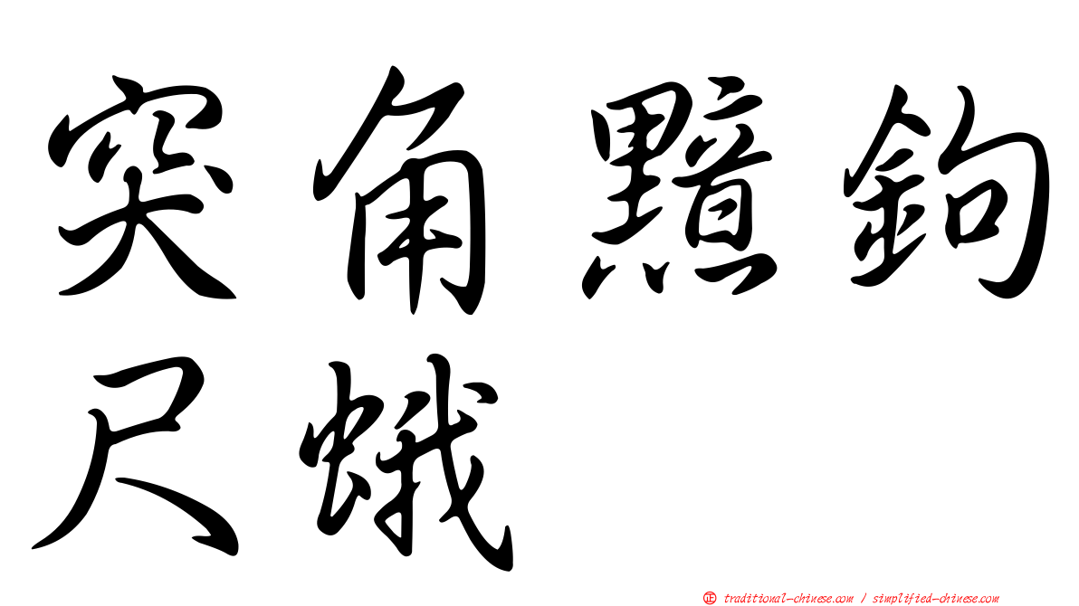 突角黯鉤尺蛾