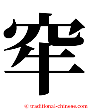 窂 serif font