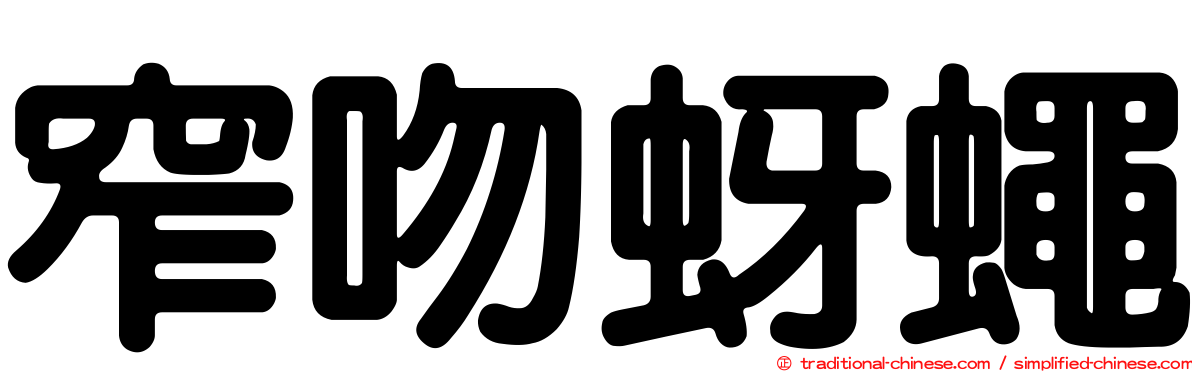 窄吻蚜蠅
