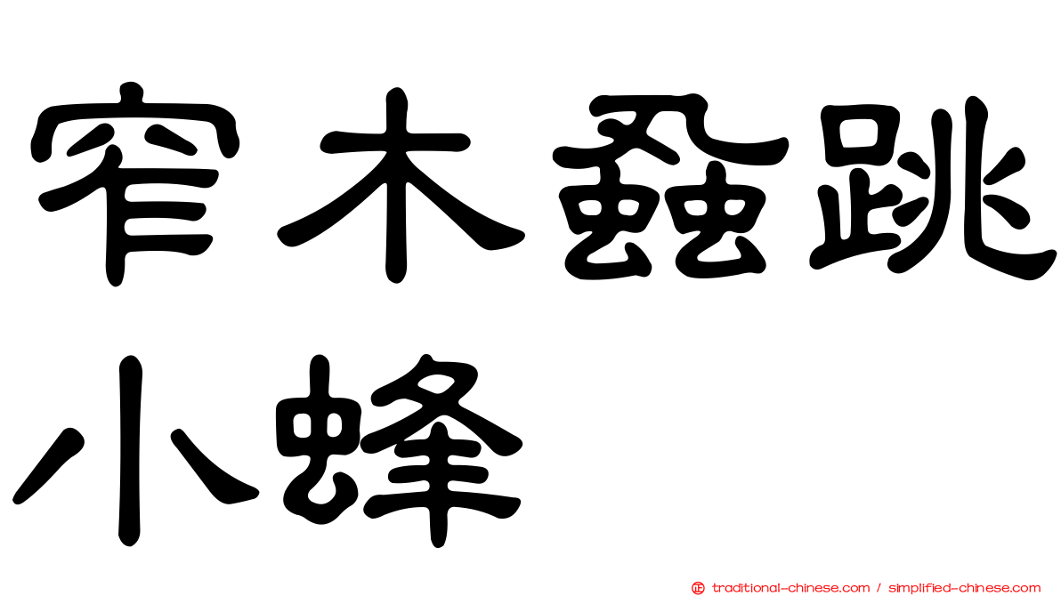 窄木蝨跳小蜂