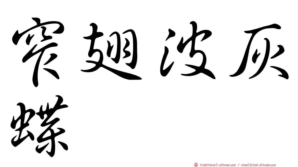 窄翅波灰蝶