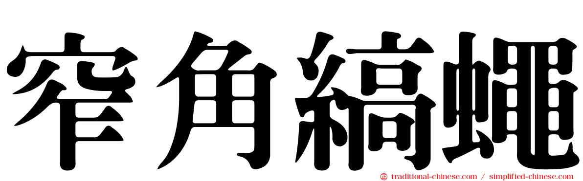 窄角縞蠅