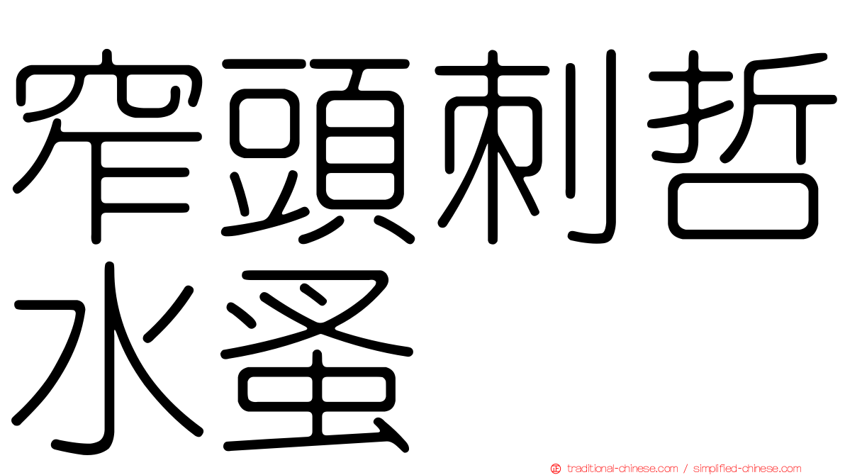 窄頭刺哲水蚤