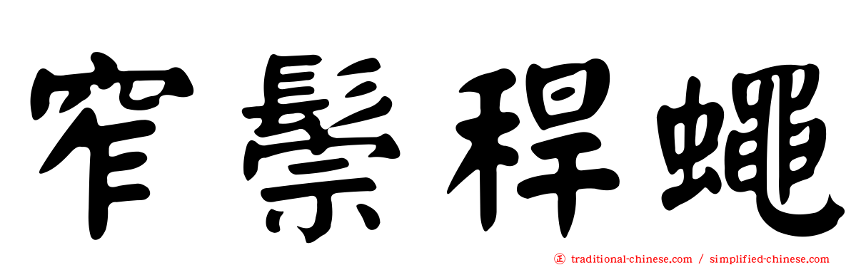窄鬃稈蠅
