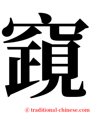 竀 serif font