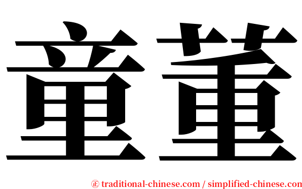 童董 serif font