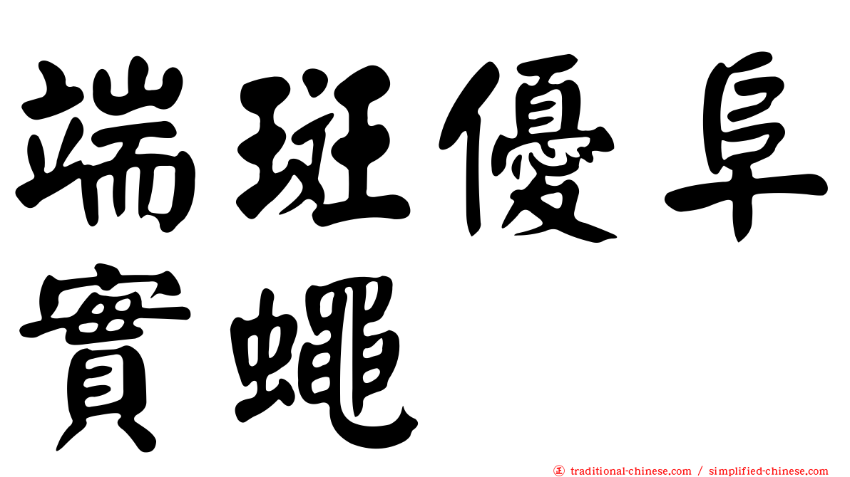 端斑優阜實蠅
