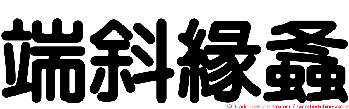 端斜緣螽