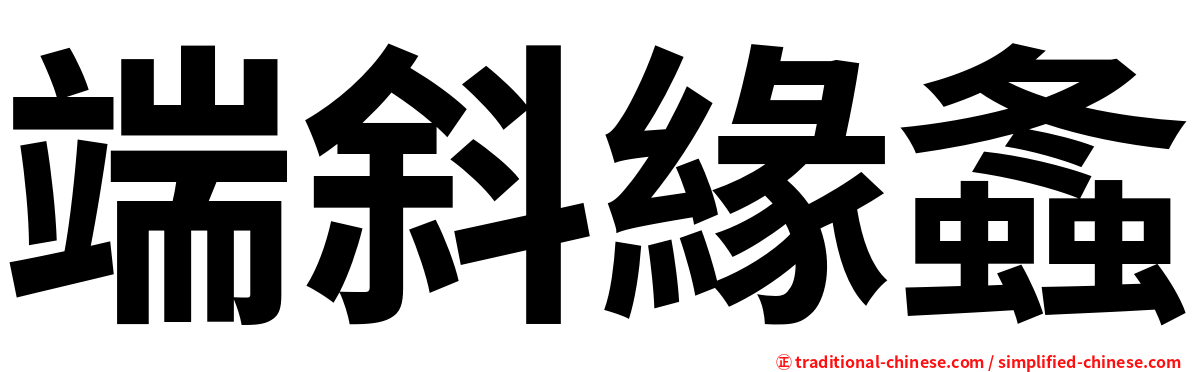 端斜緣螽