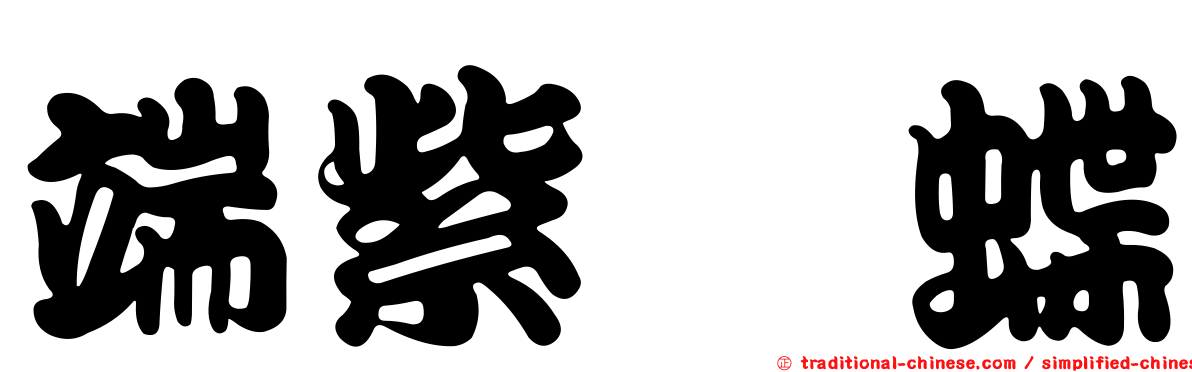端紫蛺蝶