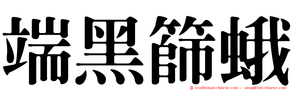 端黑篩蛾