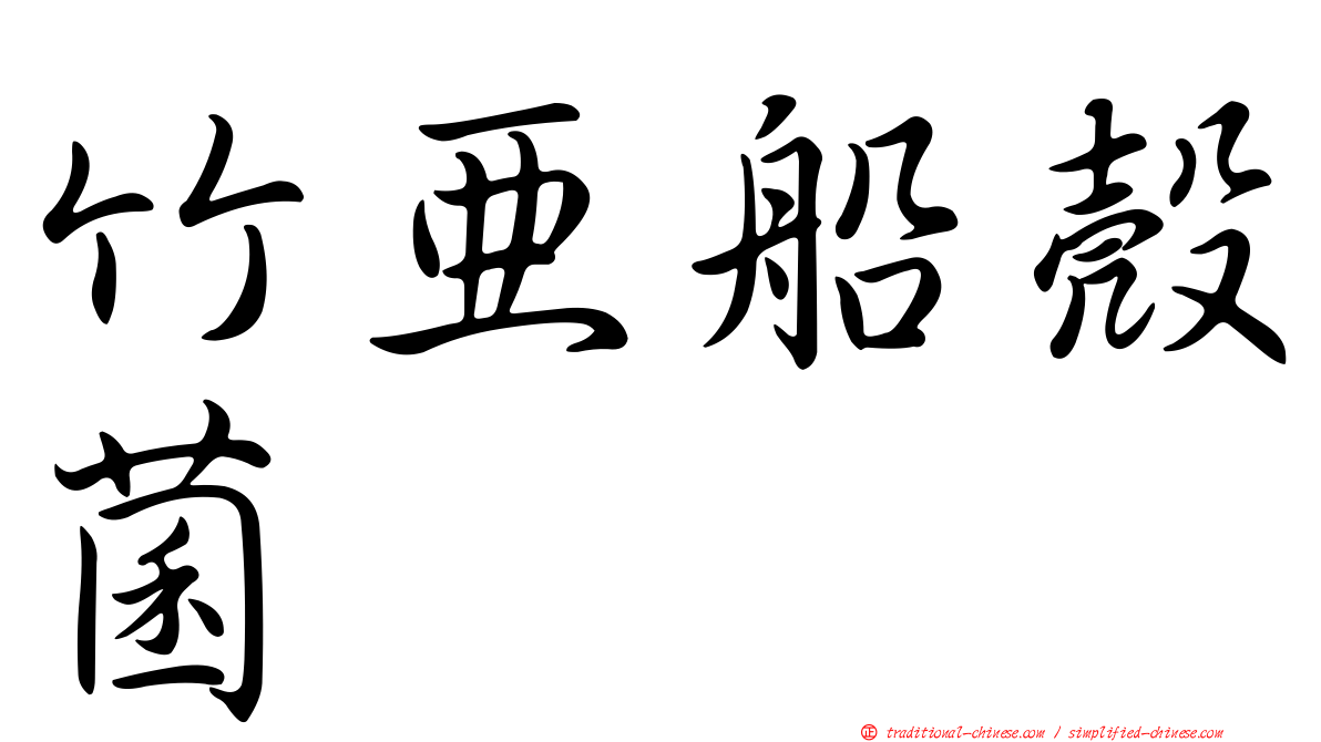 竹亞船殼菌