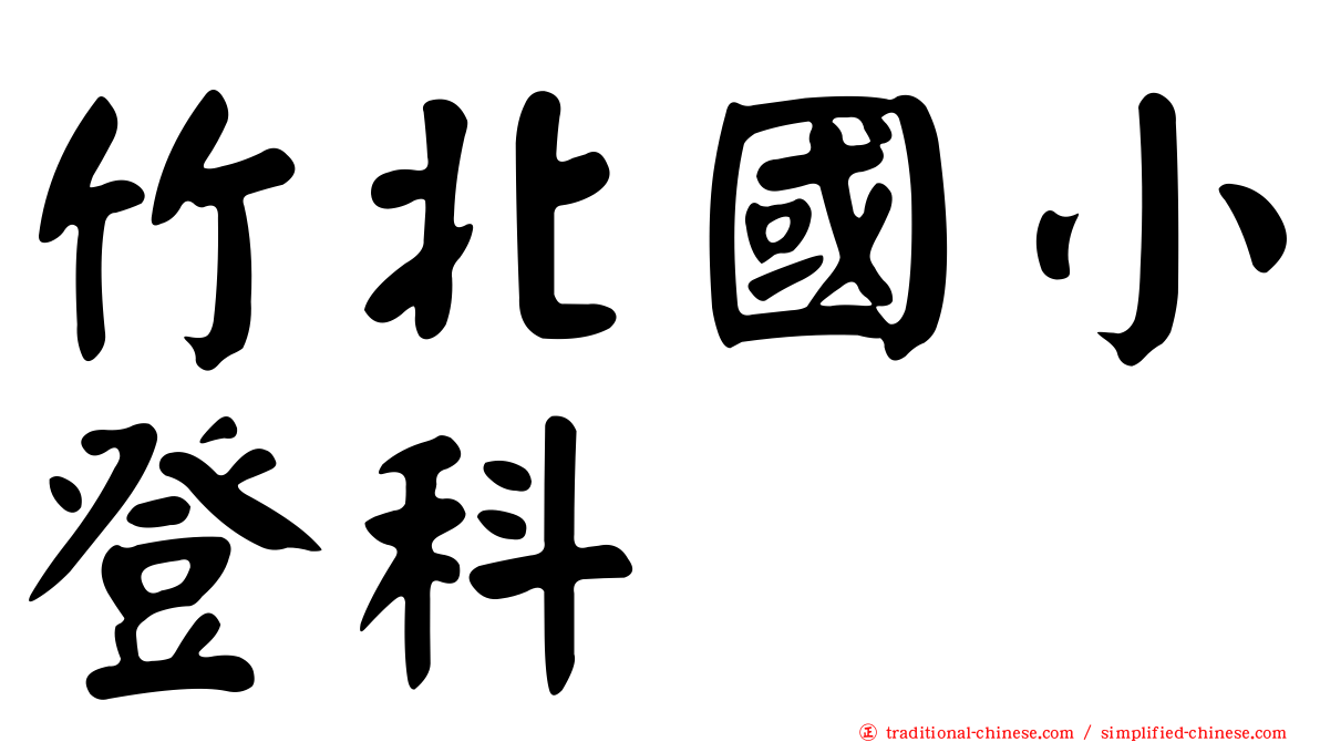 竹北國小登科