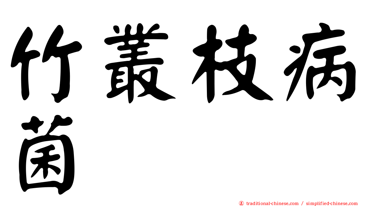 竹叢枝病菌