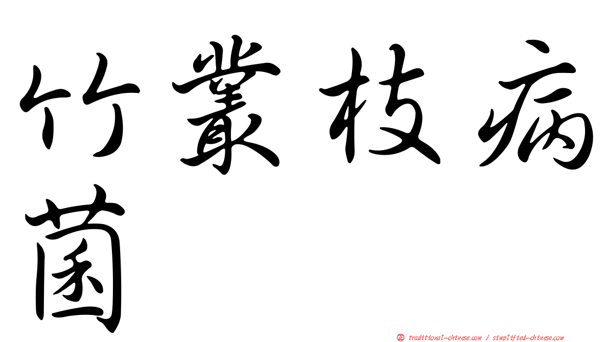 竹叢枝病菌