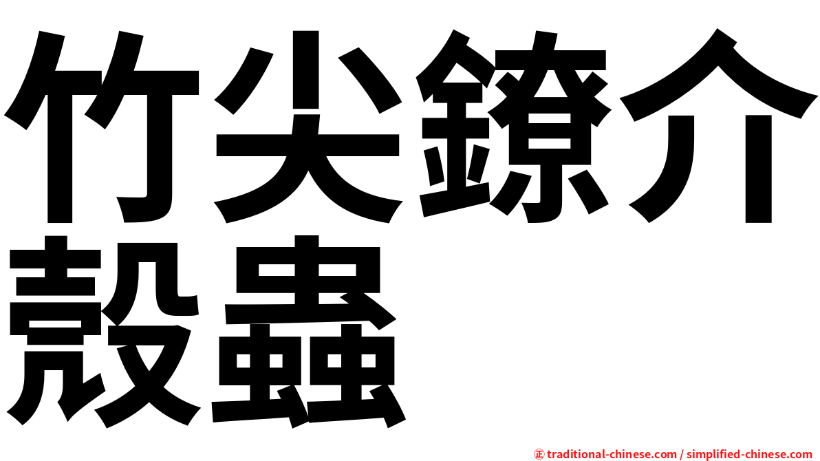 竹尖鐐介殼蟲