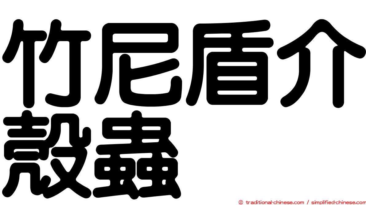 竹尼盾介殼蟲