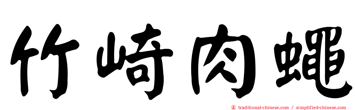 竹崎肉蠅