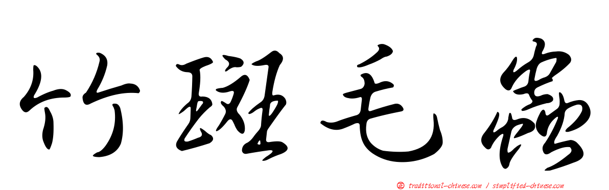 竹斑毛蟲
