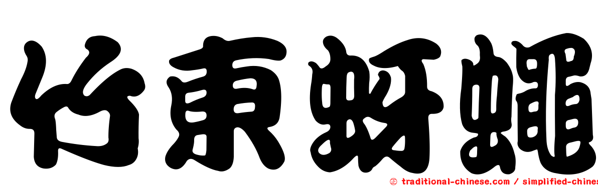 竹東蚜蠅