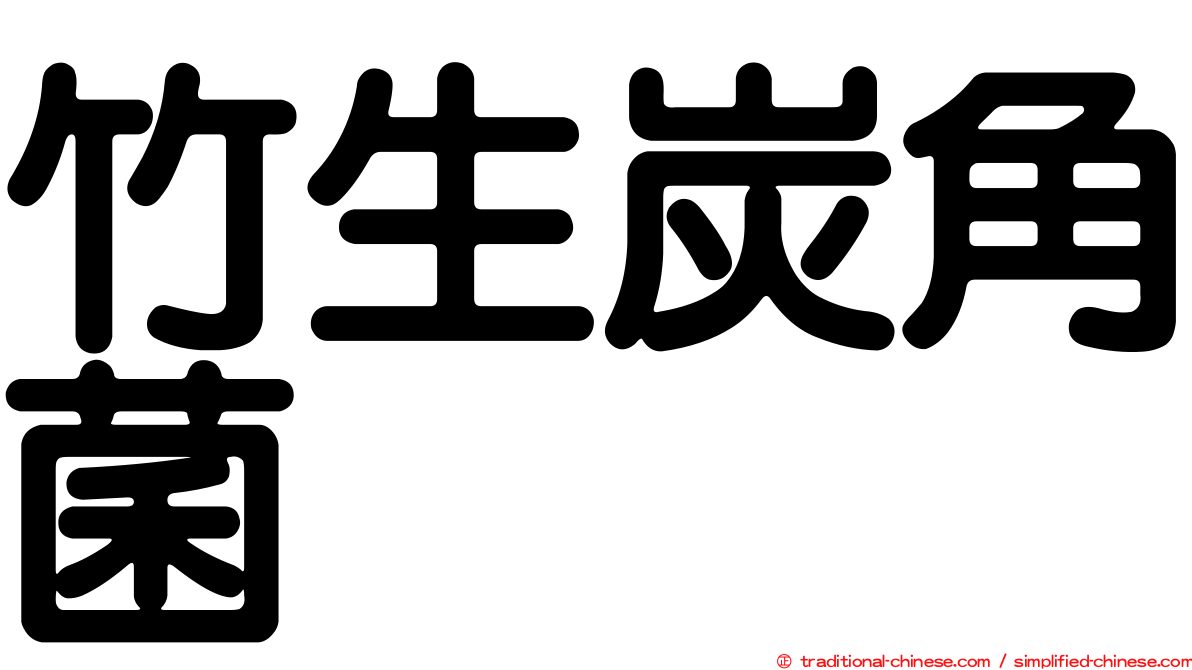 竹生炭角菌