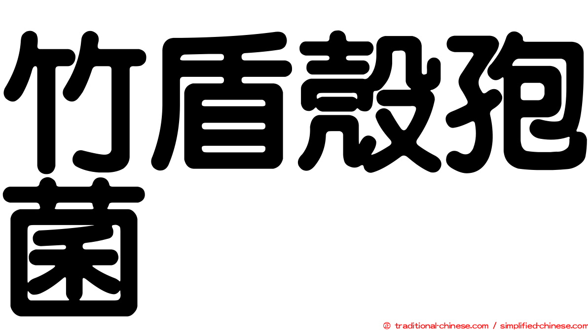 竹盾殼孢菌