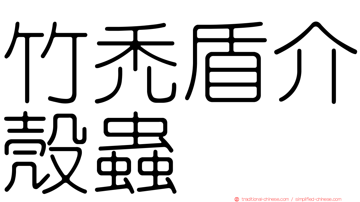 竹禿盾介殼蟲