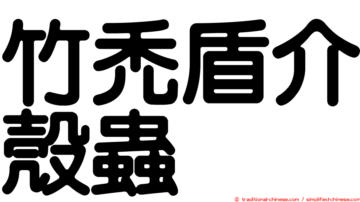 竹禿盾介殼蟲
