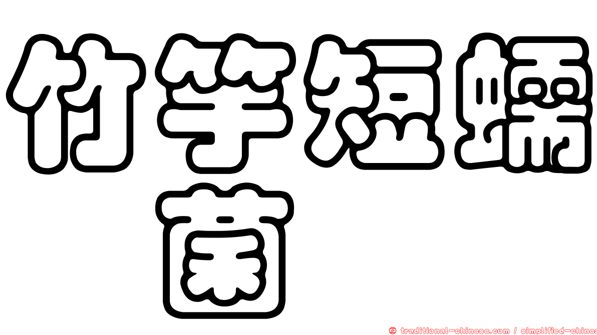 竹竽短蠕孢菌