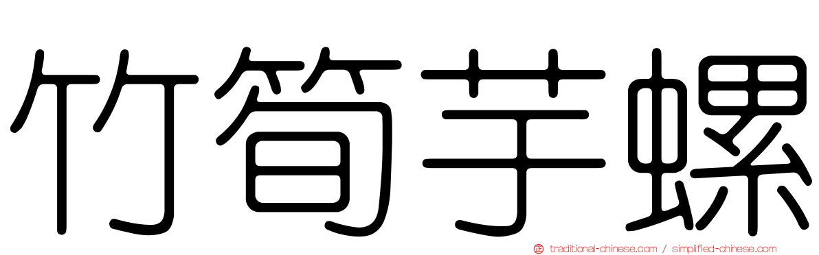 竹筍芋螺