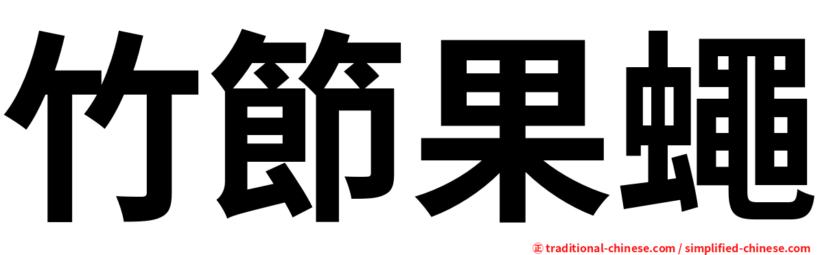 竹節果蠅