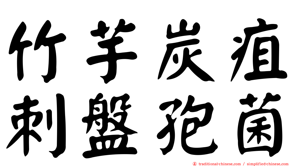 竹芋炭疽刺盤孢菌