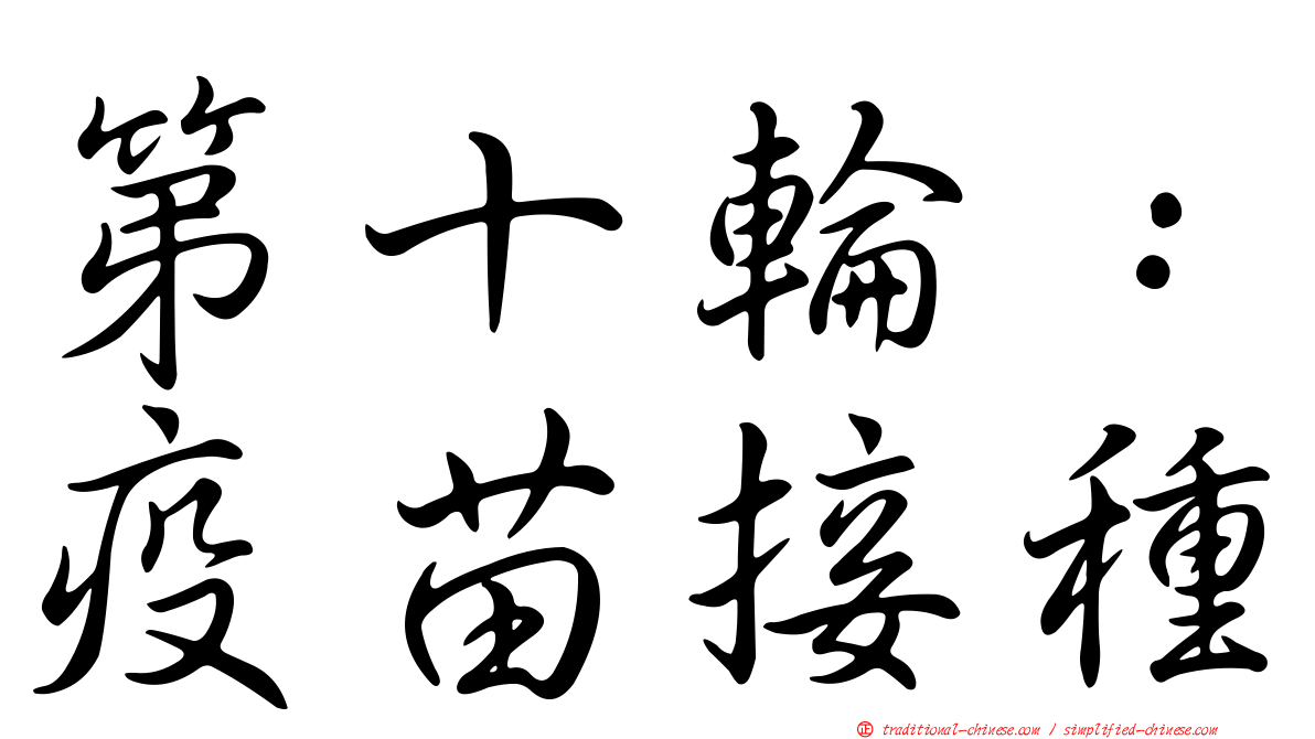 第十輪：疫苗接種