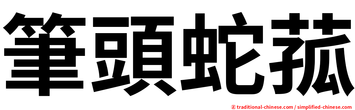筆頭蛇菰